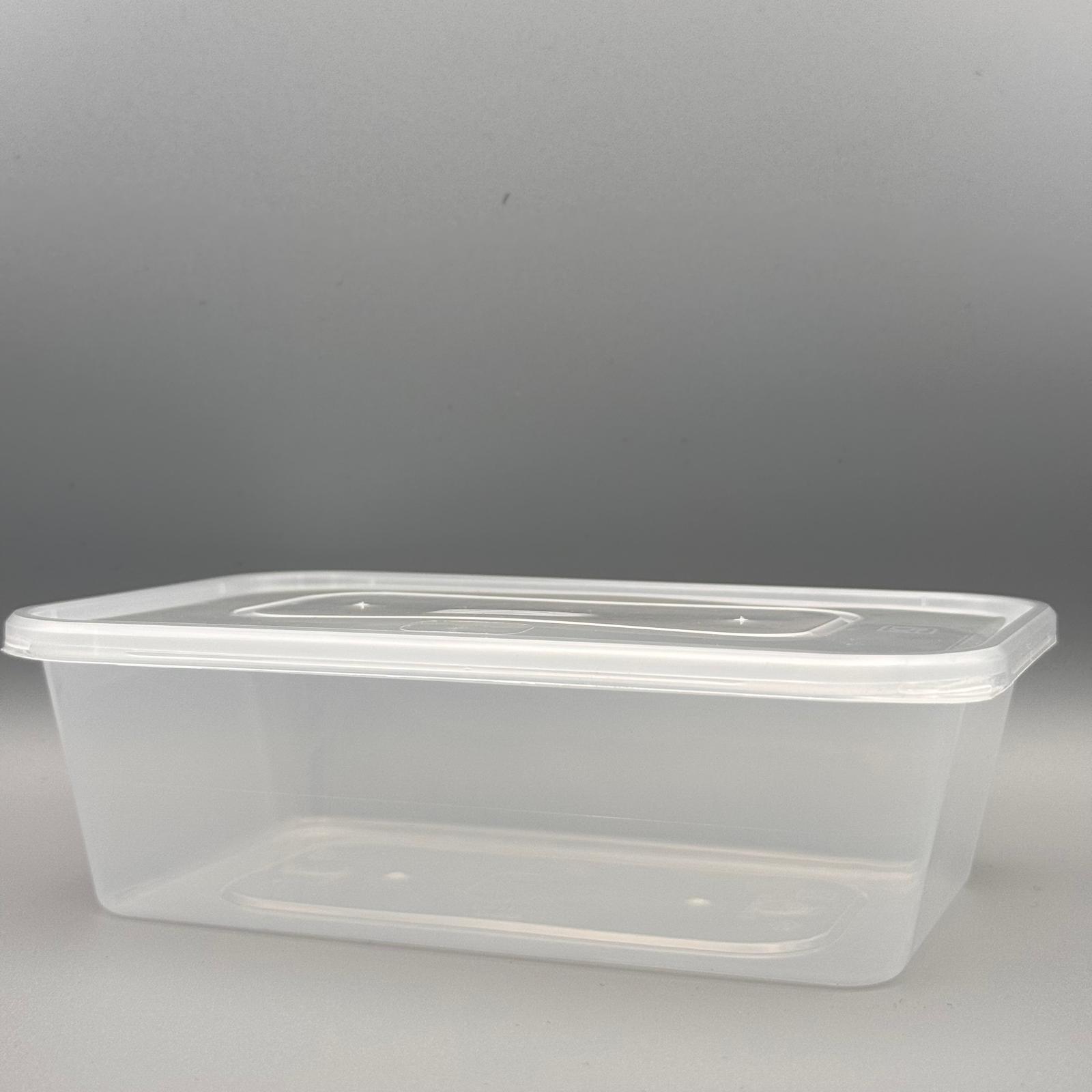 650ml Heavy Duty Microwave Container + Lids