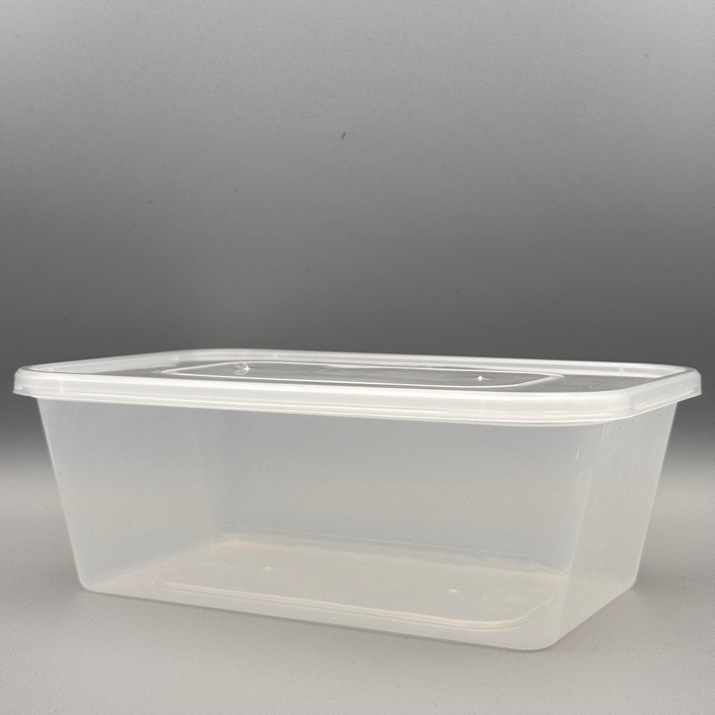 750ml Heavy Duty Microwave Container + Lids