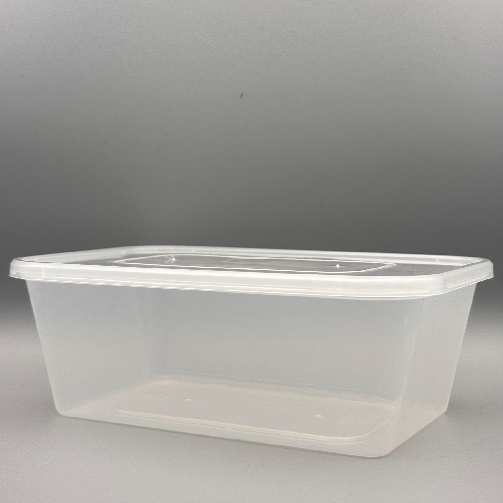 750ml Heavy Duty Microwave Container + Lids