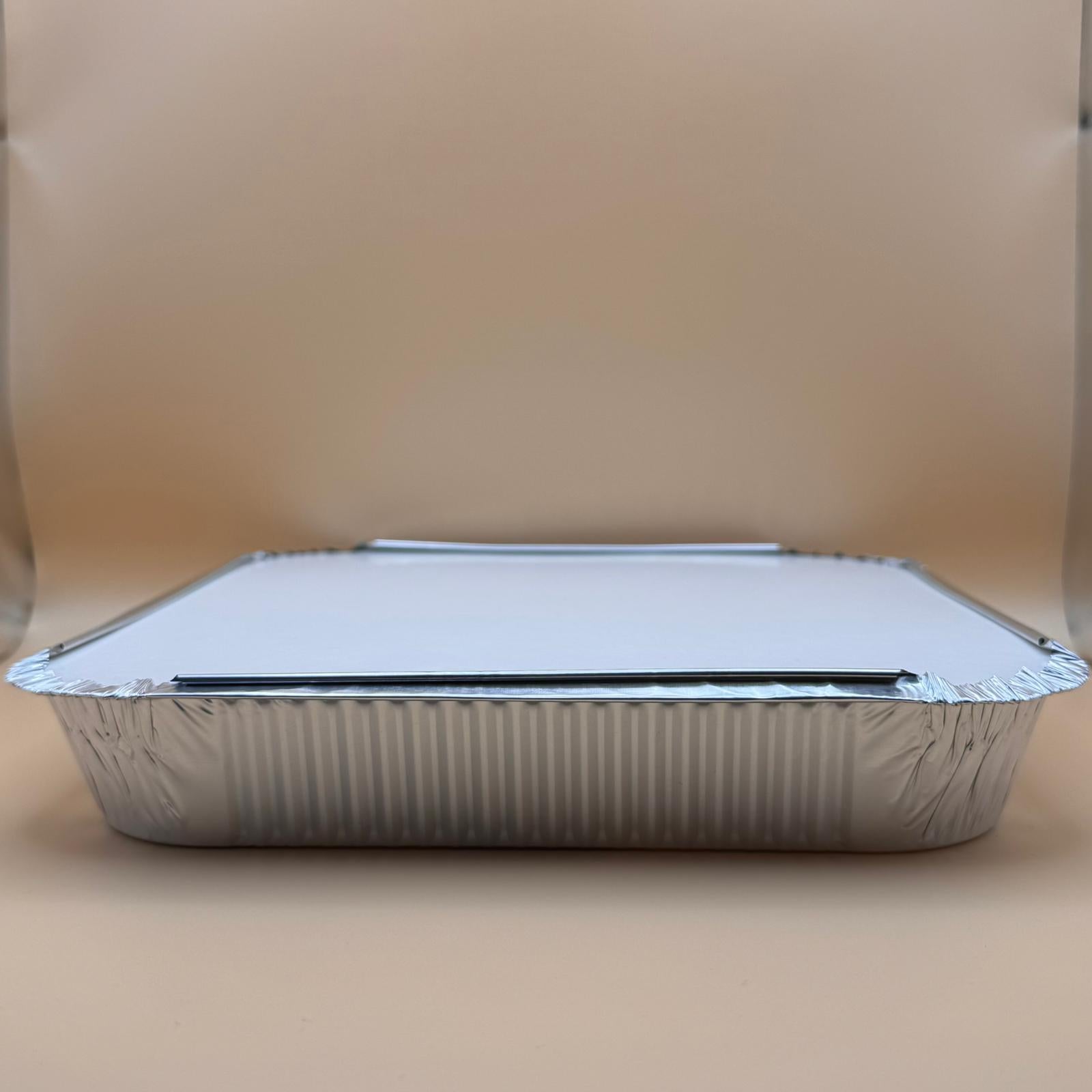 9X9 Shallow Foil Container + Lids